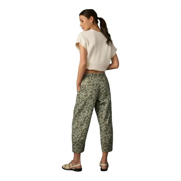 NWT Anthropologie Womens 2 Camden Utility Barrel Pants, 5 Pocket, Camo Pattern - Picture 7 of 9